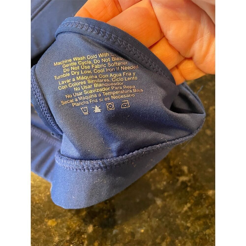 *3/$15 Avia Women's Medium Blue Sports Bra Racerback Yoga Running Fitness - Picture 6 of 7